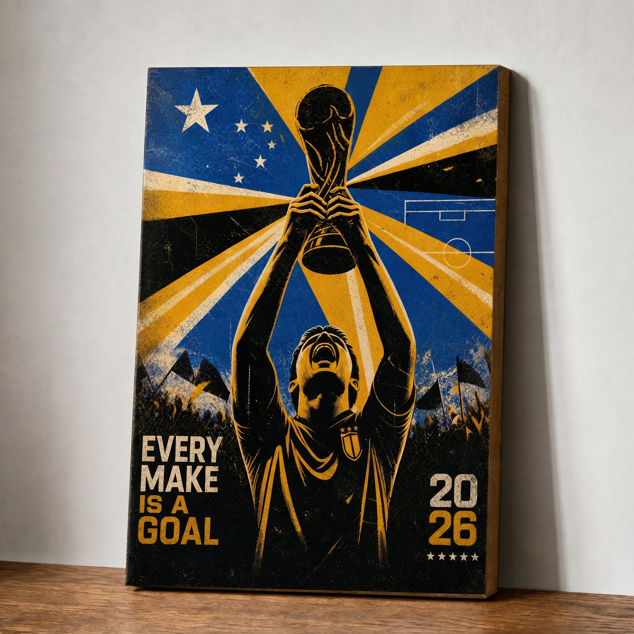 World Cup Wood Print