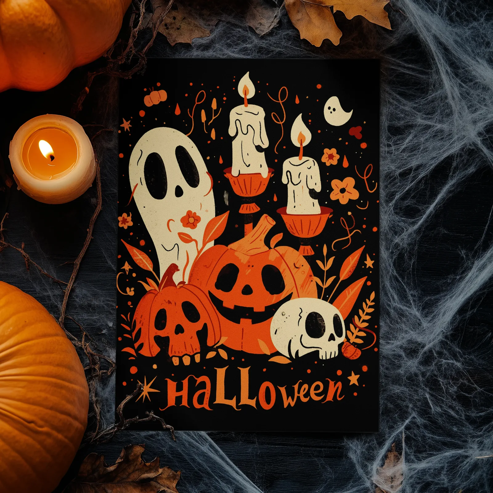 Halloween greeting card