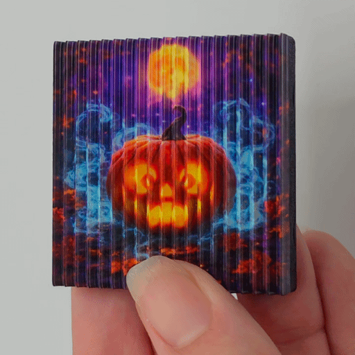Lenticular Style Pumpkin Magnet